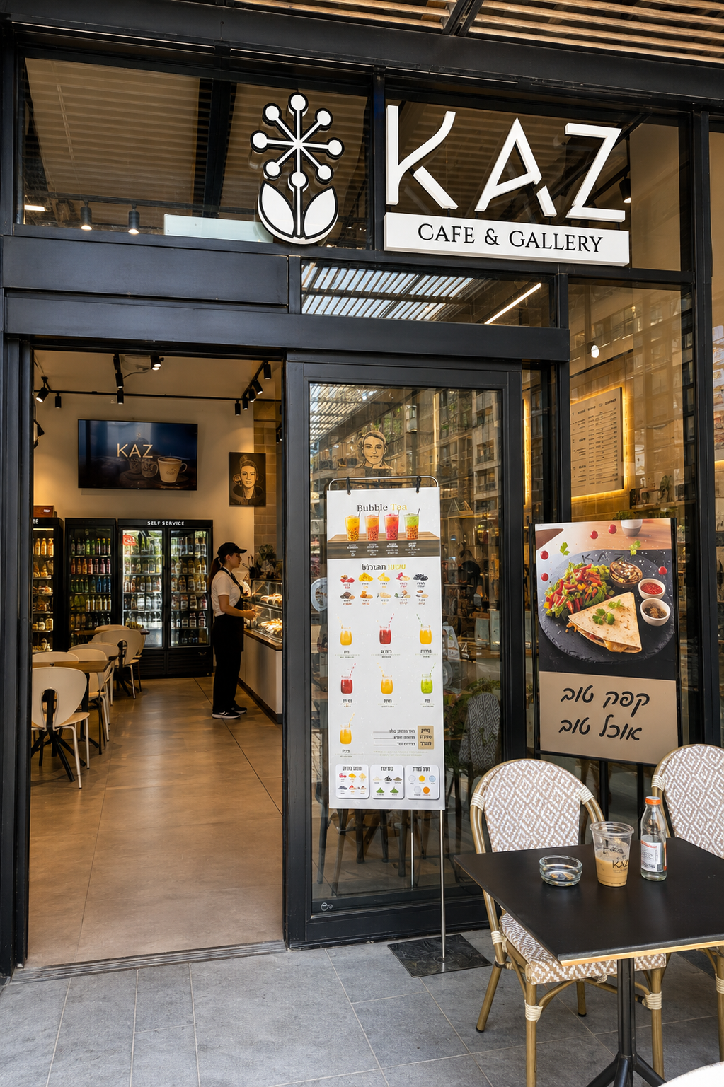 חזית גלידריה קאז במתחם התנופה